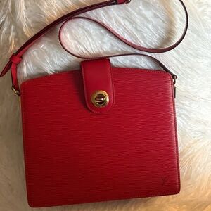 Louis Vuitton Red Epi Capucines Crossbody/Shoulder Bag
